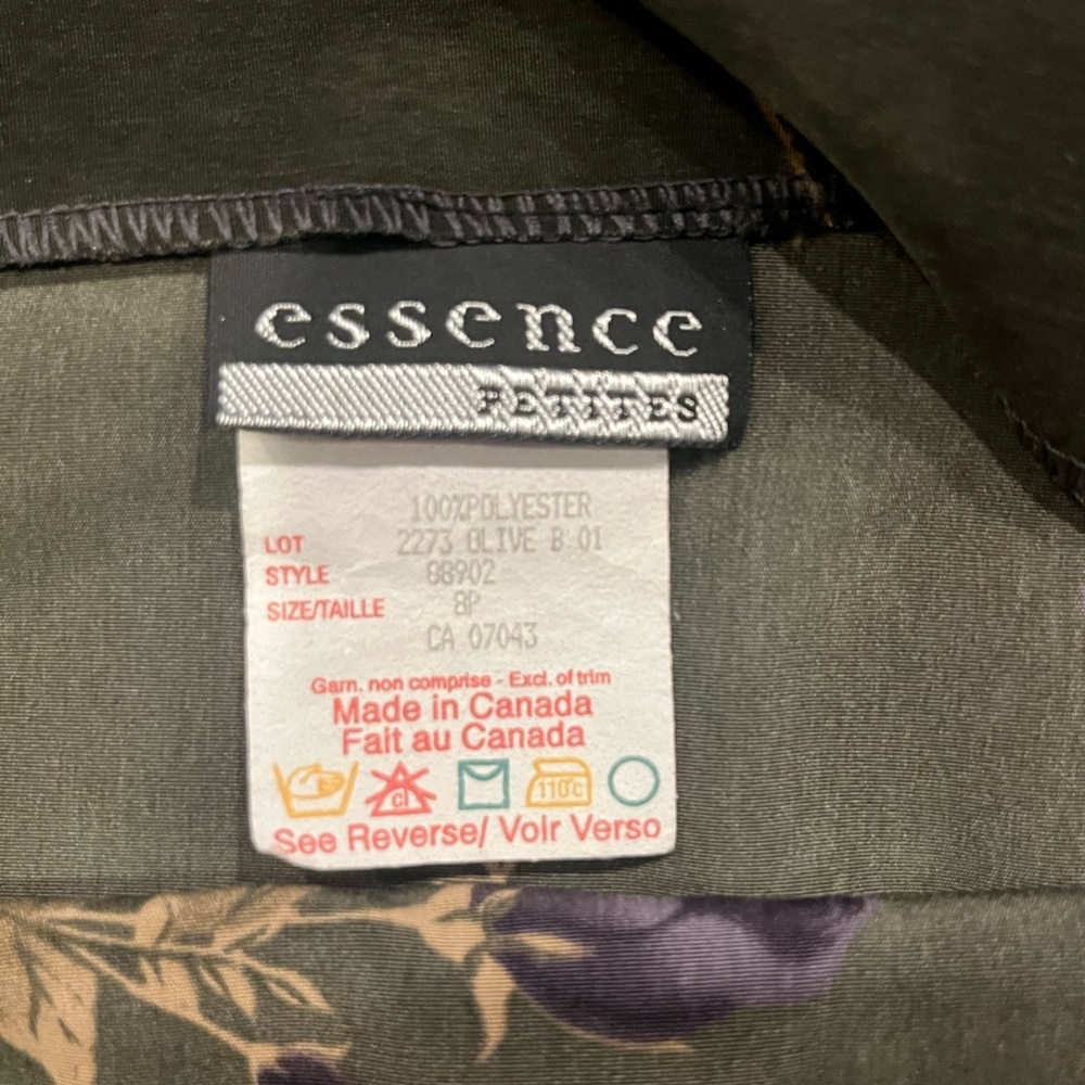 Vintage essence long Floral Green and Gold Skirt size small - Picture 2 of 5
